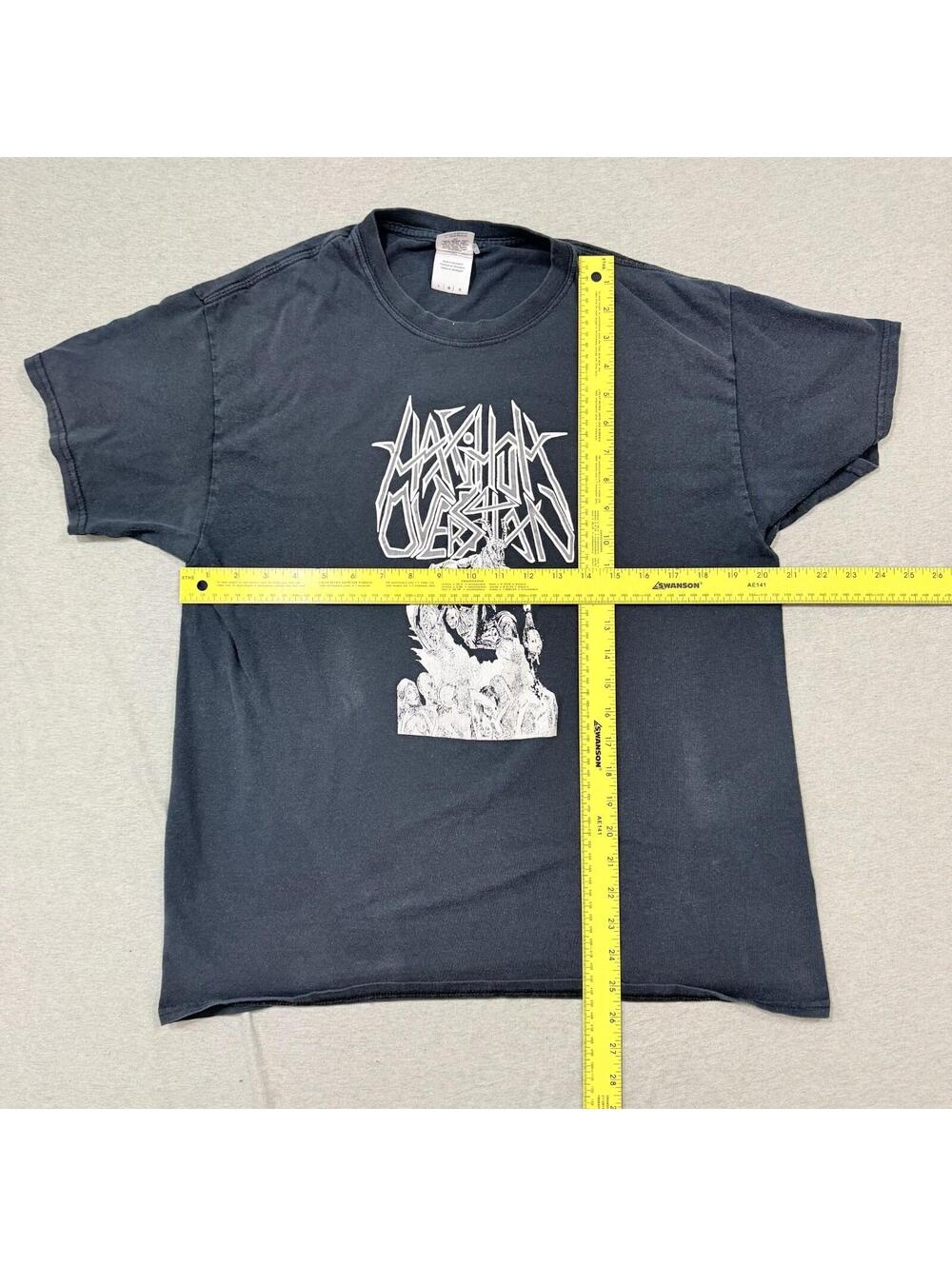 Vintage Maximum Oversatan Metal Band Tee Too Evil For Hell Y2K Rare Mens XL - Picture 6 of 7